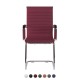 AREZZO Contemporary Design Leather Visitor Chair with Cantilever Base