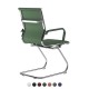 AREZZO Contemporary Design Leather Visitor Chair with Cantilever Base