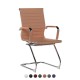 AREZZO Contemporary Design Leather Visitor Chair with Cantilever Base