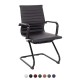AREZZO Contemporary Design Leather Visitor Chair with Cantilever Base