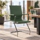 AREZZO Contemporary Design Leather Visitor Chair with Cantilever Base