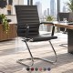 AREZZO Contemporary Design Leather Visitor Chair with Cantilever Base