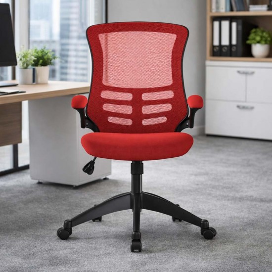 ARIA Mesh High Back Ergonomic Office Chair with Foldaway Arms