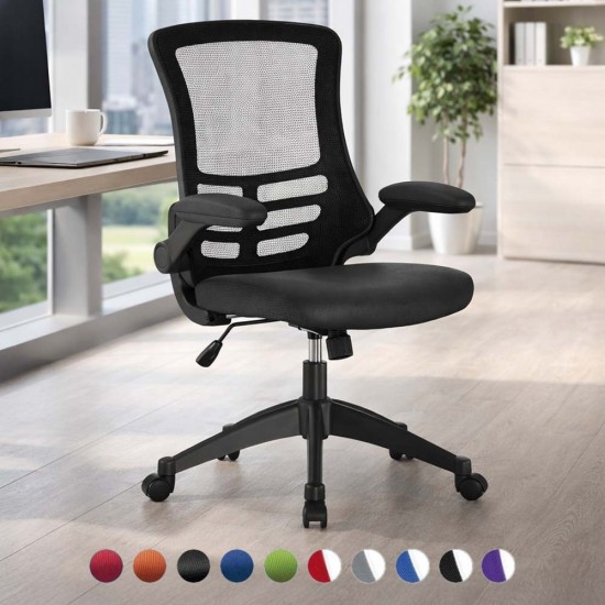 ARIA Mesh High Back Ergonomic Office Chair with Foldaway Arms