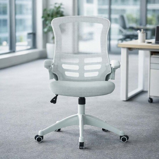 ARIA Mesh High Back Ergonomic Office Chair with Foldaway Arms