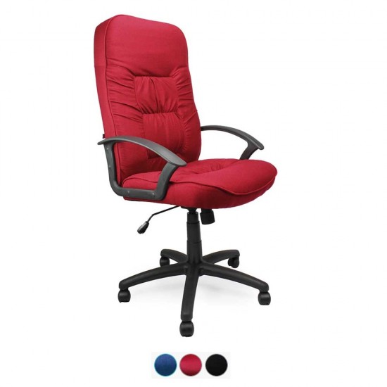 DRESDEN High Back Wide Seat Fabric Executive Office Chair