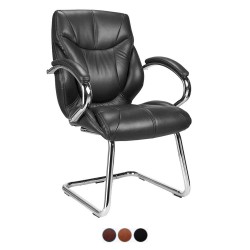 DURBAN (Visitor) - Designer Leather Cantilever Office Chair