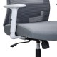 GRANIT 24 Hour Grey Mesh Multi-Function Ergonomic Office Chair with Headrest