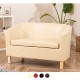JAMAICA 2 Seat Curved Faux Leather Tub Sofas