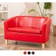 JAMAICA 2 Seat Curved Faux Leather Tub Sofas