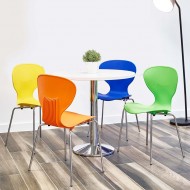 ROCCO Modern Stacking Cafe Bistro Chair in Vibrant Colours ROCCO Modern Stacking Cafe Bistro Chair in Vibrant Colours