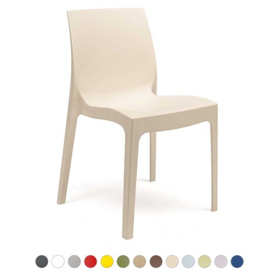ARUBA Extra Strong Indoor/ Outdoor Cafe Dining Chair in a Selection of Colours