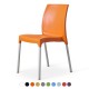 BARCA Contemporary Indoor/ Outdoor Cafe Dining Chairs in Bright Colours