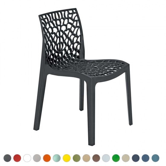 CALVO Stylish Indoor/ Outdoor Cafe Dining Chairs in Contemporary Colours