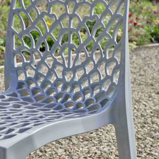 CALVO Stylish Indoor/ Outdoor Cafe Dining Chairs in Contemporary Colours