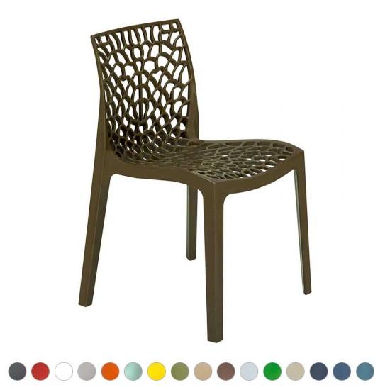 CALVO Stylish Indoor/ Outdoor Cafe Dining Chairs in Contemporary Colours