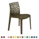 CALVO Stylish Indoor/ Outdoor Cafe Dining Chairs in Contemporary Colours