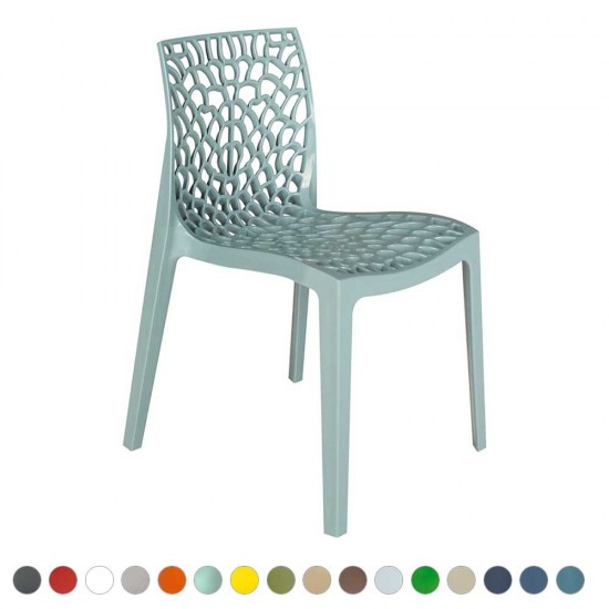 CALVO Stylish Indoor/ Outdoor Cafe Dining Chairs in Contemporary Colours