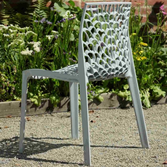 CALVO Stylish Indoor/ Outdoor Cafe Dining Chairs in Contemporary Colours