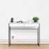 HANSEN Compact Desk with 2 Drawers - White High Gloss