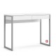 BO-AKTIV Compact Desk with 2 Drawers - White High Gloss