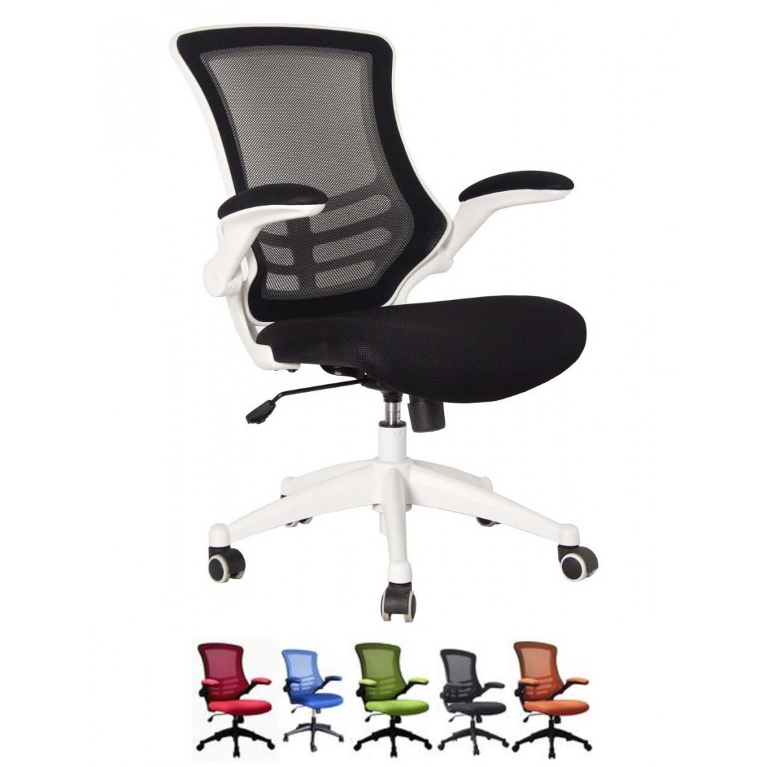 ARIA Mesh High Back Ergonomic Office Chair with Foldaway Arms