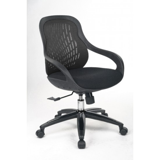 SYNERGY Contemporary Black Mesh Executive Office Chair