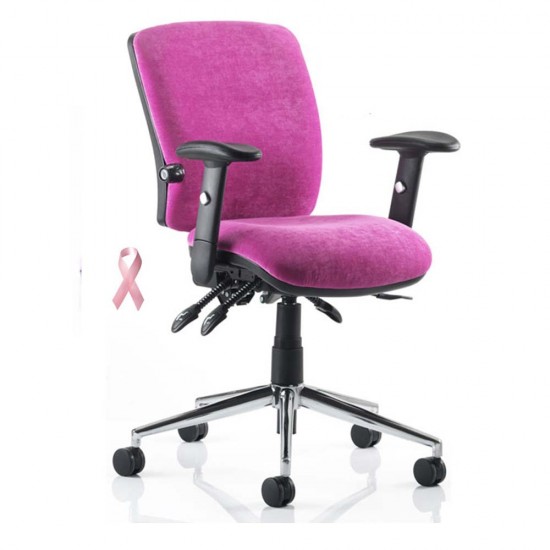 ERGO-MODE FLEUR Pink 24 hour ergonomic office chair