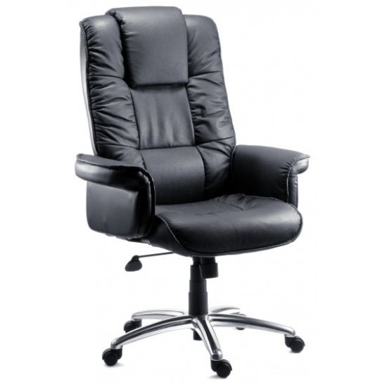Tuscany Gull Wing Executive Leather, Leather Office Armchair