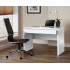 OSAKA Modern Curved Gloss White Laptop/ Computer Desks