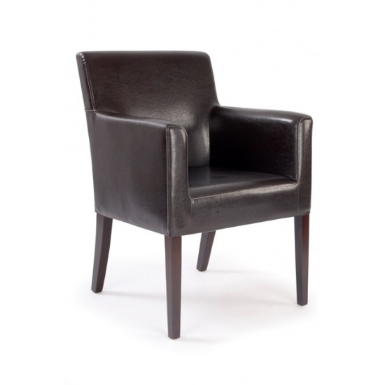 METRO (Armchair) - Contemporary Faux Leather Armchair