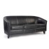 METRO (3 Seat Tub) - Contemporary Brown Leather Effect Tub Sofas