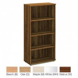 PACIFIC 1600mm High 3 Shelf Wooden Office Bookcase 