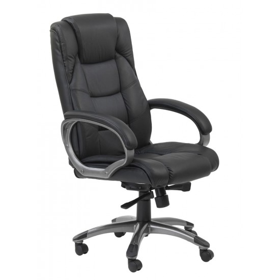 Appollo Black High Back Leather, Leather Executive Office Chair High Back