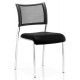 CONCEPT CHROME Stackable Meeting Room Chair, Chrome Frame, Mesh Back, No Arms