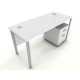 ENGLEWOOD White Under Desk Mobile Storage Pedestal