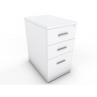 ENGLEWOOD White Desk High Office Storage Pedestal ENGLEWOOD White Desk High Office Storage Pedestal