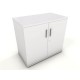 ENGLEWOOD White Desk High Storage Cupboard