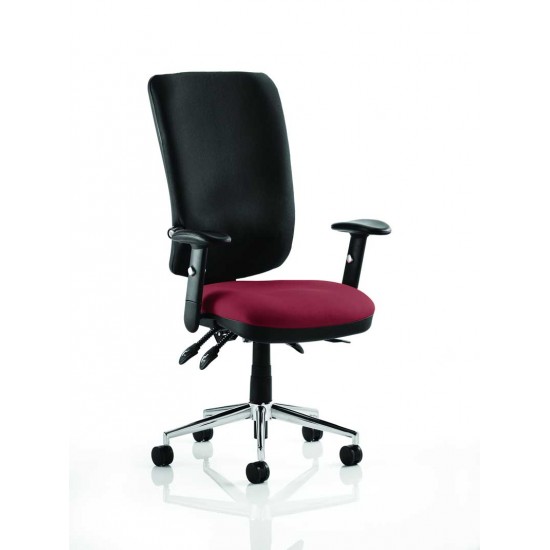 ERGO-MODE 24 Hour High Back Ergonomic Office Chair, COLOUR SEAT
