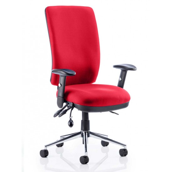 ERGO-MODE 24 Hour High Back Ergonomic Office Chair, COLOUR SEAT + BACK