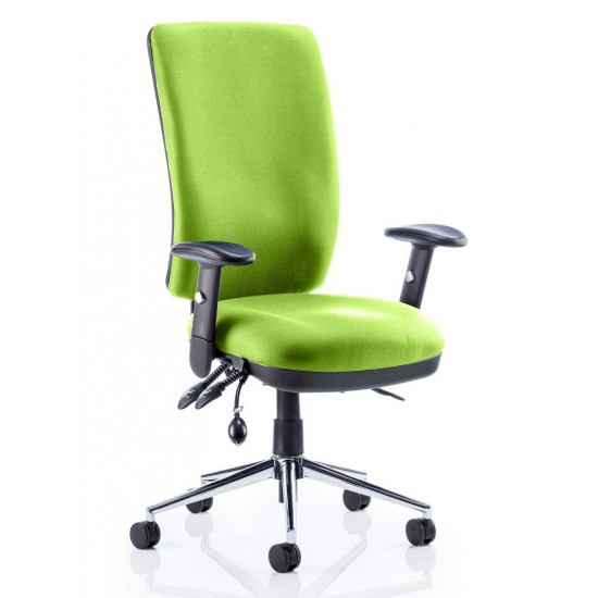 ERGO-MODE 24 Hour High Back Ergonomic Office Chair, COLOUR SEAT + BACK