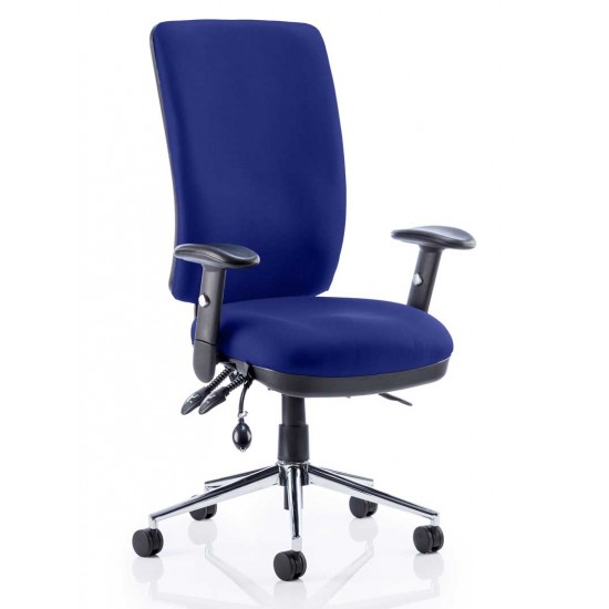 ERGO-MODE 24 Hour High Back Ergonomic Office Chair, COLOUR SEAT + BACK