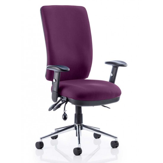 ERGO-MODE 24 Hour High Back Ergonomic Office Chair, COLOUR SEAT + BACK