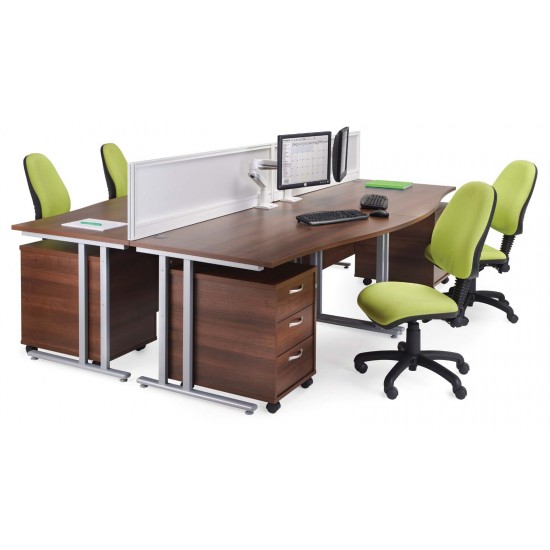 MISTRAL Silver Cantilever Leg Office Desk 1000x600mm