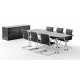 MONTREAL1800mm Contemporary Black High Gloss Boardroom Table