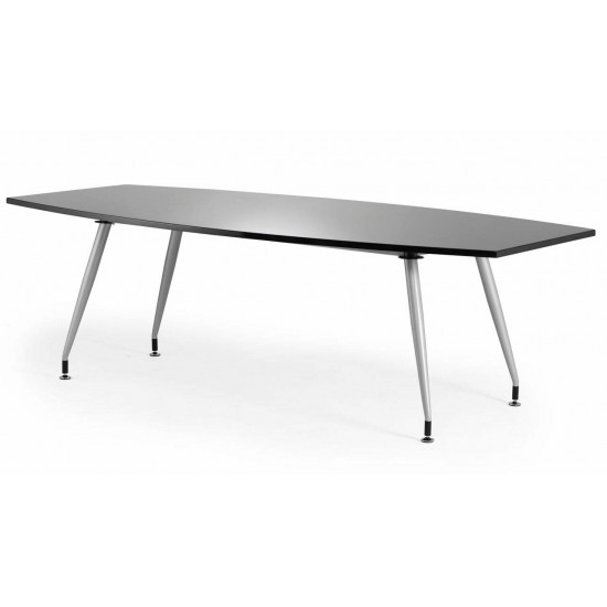 MONTREAL 2400mm Large Contemporary Black High Gloss Boardroom Table
