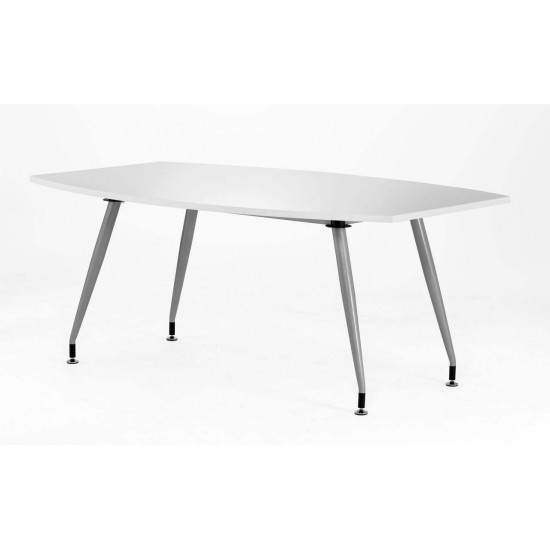 MONTREAL 1800mm Large Contemporary White High Gloss Boardroom Table