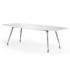 MONTREAL 2400mm Large Contemporary White High Gloss Boardroom Table