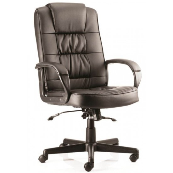 NELSON High Back Black Leather Executive Office Chair