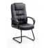 NELSON Leather cantilever Base Office Vistitor Chair with Arms